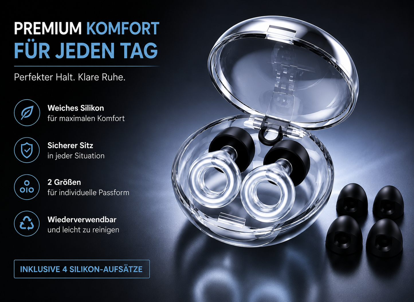 Party Ohrstöpsel .inkl Plastikbox